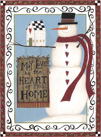 Heart of the Home Black Ornate Wood Framed Art Print with Double Matting by Shamp, Cindy