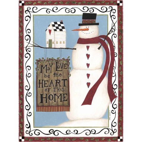 Heart of the Home Gold Ornate Wood Framed Art Print with Double Matting by Shamp, Cindy