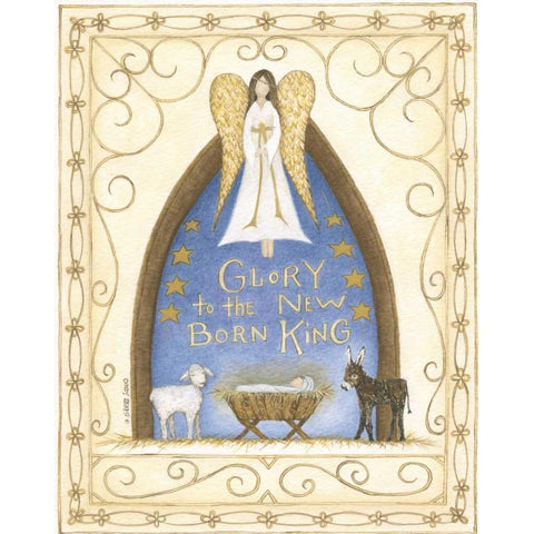 Glory Gold Ornate Wood Framed Art Print with Double Matting by Shamp, Cindy