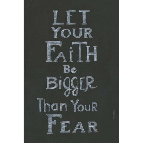 Let Your Faith Gold Ornate Wood Framed Art Print with Double Matting by Shamp, Cindy