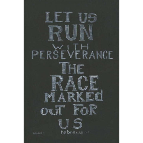 Let Us Run Gold Ornate Wood Framed Art Print with Double Matting by Shamp, Cindy