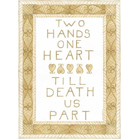 Two Hands Black Modern Wood Framed Art Print with Double Matting by Shamp, Cindy