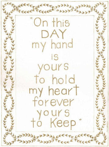 On This Day White Modern Wood Framed Art Print with Double Matting by Shamp, Cindy
