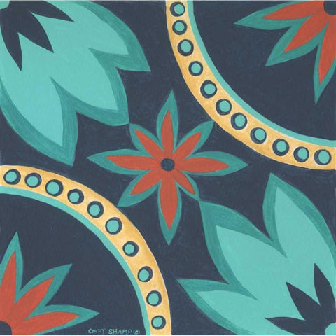 Boho Chic I White Modern Wood Framed Art Print by Shamp, Cindy