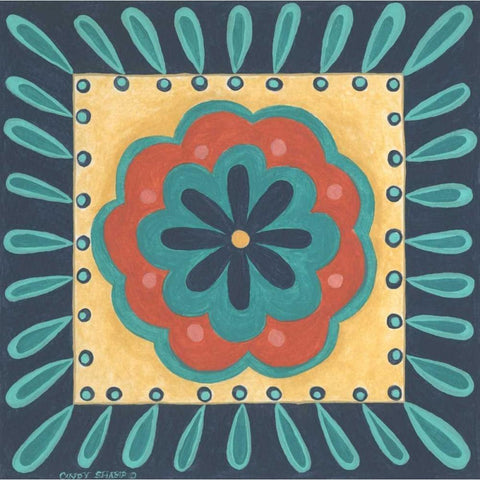 Boho Chic IV Black Modern Wood Framed Art Print by Shamp, Cindy