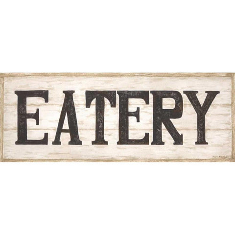 Eatery White Modern Wood Framed Art Print by Shamp, Cindy