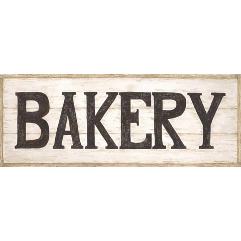 Bakery White Modern Wood Framed Art Print by Shamp, Cindy