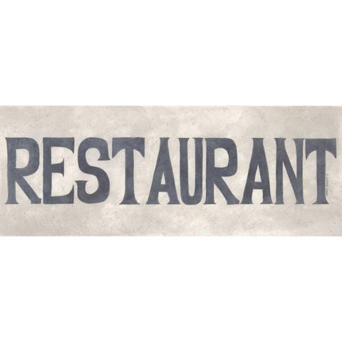 Restaurant White Modern Wood Framed Art Print by Shamp, Cindy