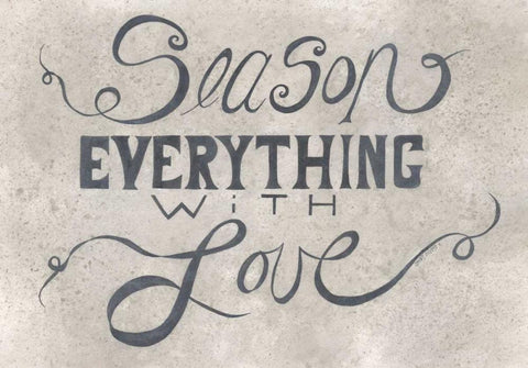 Season Everything White Modern Wood Framed Art Print with Double Matting by Shamp, Cindy