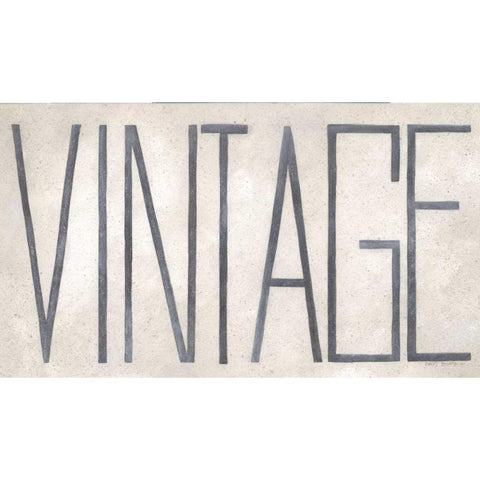 Vintage Black Modern Wood Framed Art Print by Shamp, Cindy