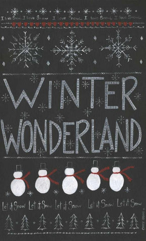 Winter Wonderland Black Ornate Wood Framed Art Print with Double Matting by Shamp, Cindy