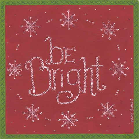 Be Bright White Modern Wood Framed Art Print with Double Matting by Shamp, Cindy
