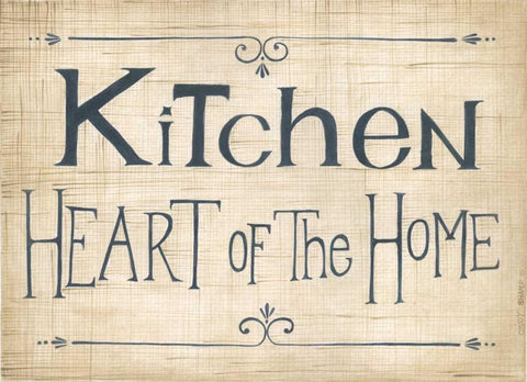 Kitchen Black Ornate Wood Framed Art Print with Double Matting by Shamp, Cindy