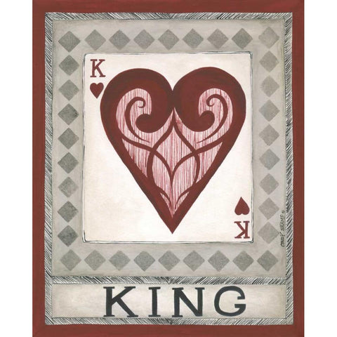 King Black Modern Wood Framed Art Print with Double Matting by Shamp, Cindy