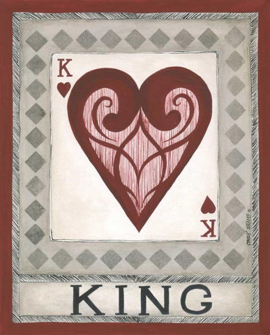 King White Modern Wood Framed Art Print with Double Matting by Shamp, Cindy