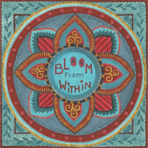 Bloom from Within Gold Ornate Wood Framed Art Print with Double Matting by Shamp, Cindy