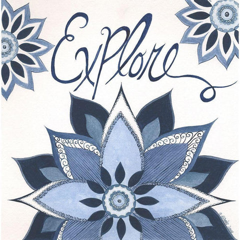 Explore Black Modern Wood Framed Art Print with Double Matting by Shamp, Cindy