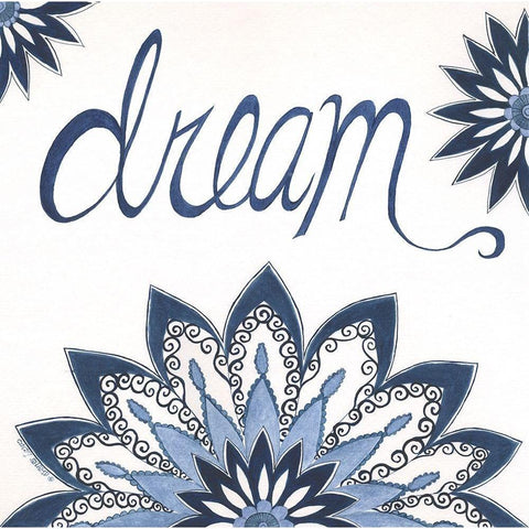 Dream Black Modern Wood Framed Art Print with Double Matting by Shamp, Cindy