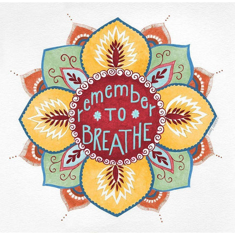 Breathe White Modern Wood Framed Art Print by Shamp, Cindy