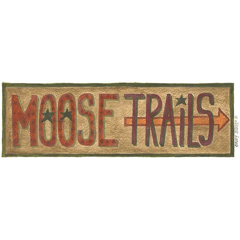 Moose Trails Black Modern Wood Framed Art Print by Shamp, Cindy