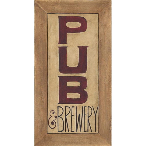 Pub and Brewery Gold Ornate Wood Framed Art Print with Double Matting by Shamp, Cindy