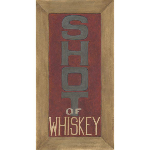 Shot of Whiskey Black Modern Wood Framed Art Print with Double Matting by Shamp, Cindy