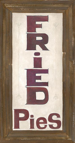 Fried Pie Black Ornate Wood Framed Art Print with Double Matting by Shamp, Cindy