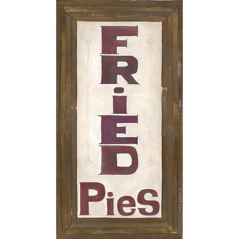 Fried Pie Gold Ornate Wood Framed Art Print with Double Matting by Shamp, Cindy