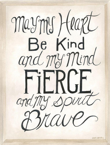 Fierce Mind Black Ornate Wood Framed Art Print with Double Matting by Shamp, Cindy