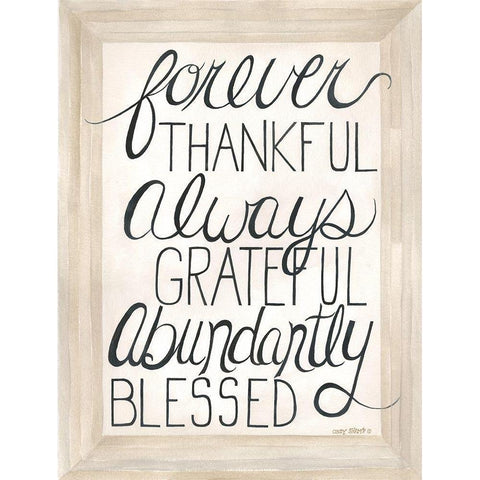 Abundantly Blessed Gold Ornate Wood Framed Art Print with Double Matting by Shamp, Cindy