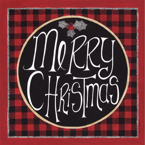 Merry Christmas White Modern Wood Framed Art Print by Shamp, Cindy