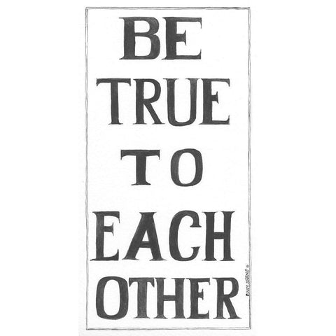 Be True Gold Ornate Wood Framed Art Print with Double Matting by Shamp, Cindy