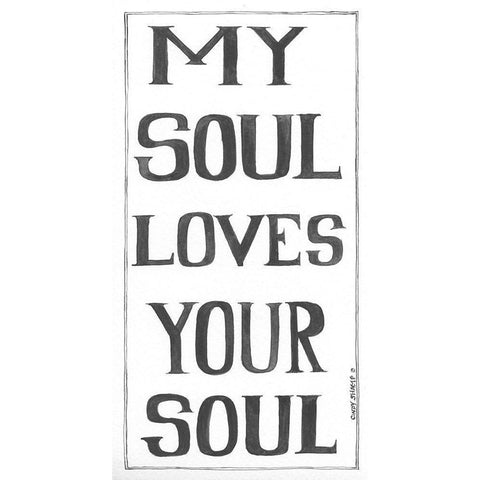 My Soul Gold Ornate Wood Framed Art Print with Double Matting by Shamp, Cindy