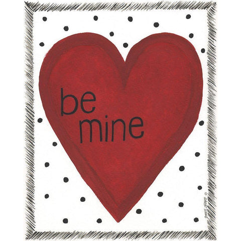 Be Mine White Modern Wood Framed Art Print by Shamp, Cindy