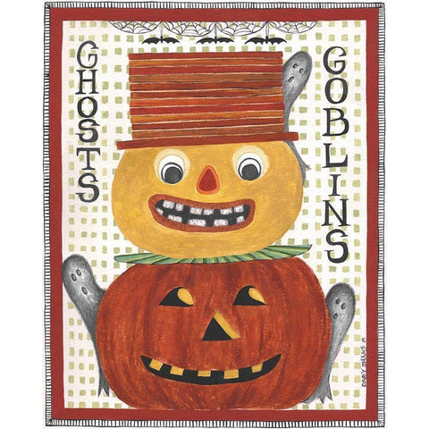 Ghosts Goblins Gold Ornate Wood Framed Art Print with Double Matting by Shamp, Cindy