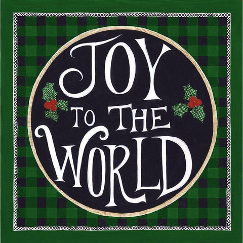 Joy to the World White Modern Wood Framed Art Print by Shamp, Cindy