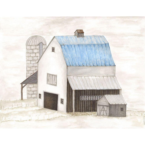 Barn I Black Modern Wood Framed Art Print by Shamp, Cindy