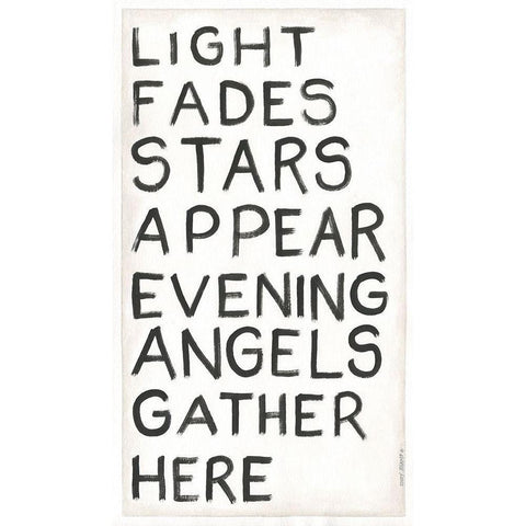 Light Fades Black Modern Wood Framed Art Print with Double Matting by Shamp, Cindy