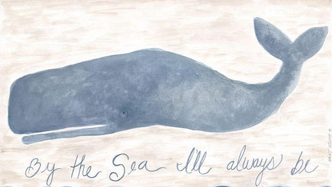 Always Be White Modern Wood Framed Art Print with Double Matting by Shamp, Cindy