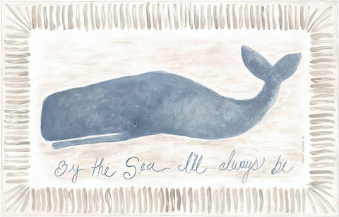 Always Be White Modern Wood Framed Art Print with Double Matting by Shamp, Cindy