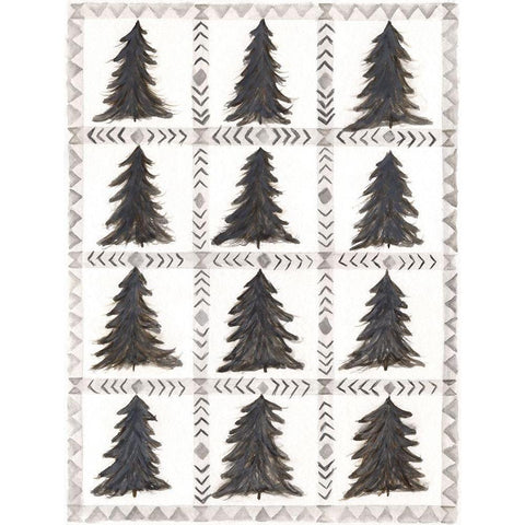 Tree Background White Modern Wood Framed Art Print by Shamp, Cindy