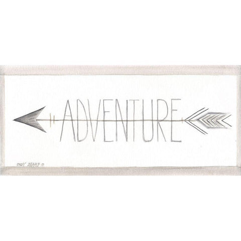 Adventure White Modern Wood Framed Art Print by Shamp, Cindy