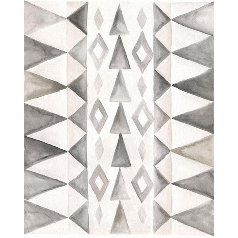 Winter Lodge Bkgnd III Black Modern Wood Framed Art Print with Double Matting by Shamp, Cindy