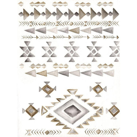 Winter Lodge Bkgnd White Modern Wood Framed Art Print by Shamp, Cindy