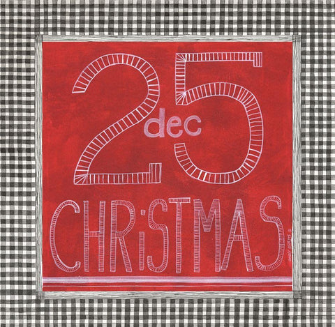 Dec 25. Black Ornate Wood Framed Art Print with Double Matting by Shamp, Cindy