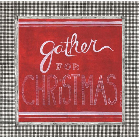 Gather Black Modern Wood Framed Art Print with Double Matting by Shamp, Cindy
