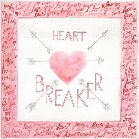 Heart Breaker Gold Ornate Wood Framed Art Print with Double Matting by Shamp, Cindy