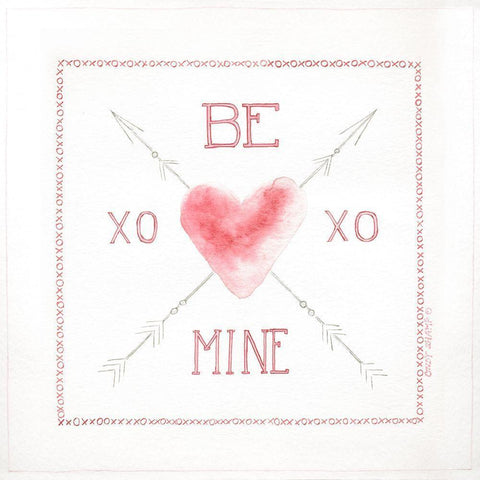 Be Mine Gold Ornate Wood Framed Art Print with Double Matting by Shamp, Cindy