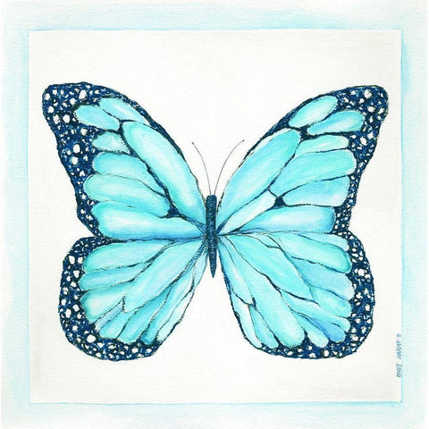 Butterfly IV White Modern Wood Framed Art Print by Shamp, Cindy