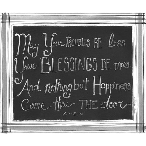 Nothing but Happiness Gold Ornate Wood Framed Art Print with Double Matting by Shamp, Cindy